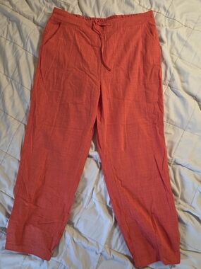 NWT Relaxed Drawstring Joggers - Orange Red - Size XL